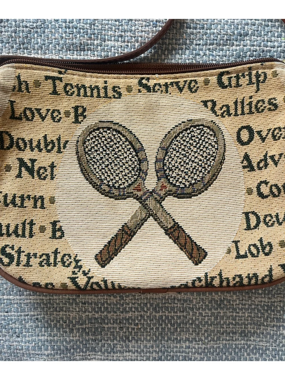 VTG Accessories Unlimited Tennis Crossbody Bag Tapestry Maine